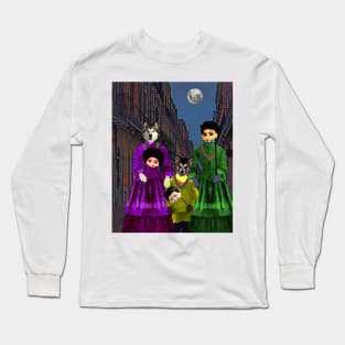 Mardi Gras with Werewolves Long Sleeve T-Shirt